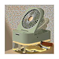 Miniatyrbillede 5 af 5: Ventilator Luftfugter Bærbar Ventilator Luftkøler Luftfugter USB Ventilator Bordventilator Med Natlys Til Sommer