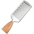 Miniatyrbillede 2 af 5: Rustfri Stål Rivejern Citrus Zester Ostehøvl Med Træhåndtag Til Citron