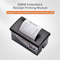 Pikkukuva 4 / 5: Upotettu lämpökuititulostin 58MM Mini Tulostusmoduuli Hiljainen USB/RS232/TTL Sarjaportilla Tukee ESC/POS Komentoja Vaakakojeille Ca
