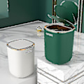 Miniatyrbillede 3 af 5: Smart Sensor Skraldespand Køkken Badeværelse Toilet Affaldsspand Bedste Automatisk Induktion Vandafvisende Spand Med Låg 12l (hvid