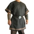 Pikkukuva 1 / 2: Miesten keskiaikainen puku Cosplay Party Renaissance Tunica Viking Knight Pirate Vintage Warrior paidat Black XL