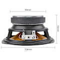 Miniatyrbilde 4 av 5: 1 stk 4-tommers bærbar lydhøyttaler 4 Ohm 15w Basshøyttaler Diy Profesjonell Multimedia Subwoofer Høyttalere For