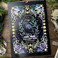 Miniatyrbild 4 av 5: New Moon Calendar 2024 Dark Forest Lunar Calendar med 12 illustrationer Väggdekorationskalendrar för gåva jul adventskalender