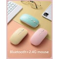 Miniatyrbilde 4 av 4: iPad 10. generasjon 2022 Tastaturdeksel med Mus Søte Runde Taster Avtakbart Bluetooth-tastatur Slankt Smart Deksel med Blyantholder (Mørk Rosa)
