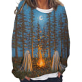 Miniatyrbild 1 av 2: Ghost Sweatshirt Kvinnor Halloween Pumpkin Shirts Rolig nyhet Grafiska T-shirts Långärmade höstskjortor style 2 L