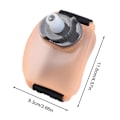Miniatyrbild 2 av 5: Vattenflaska Bärbar Hands-free Silikon Handled Vattenflaska Läcksäker Löpsport Handled Vattenflaskor för löpning Tillbehör Orange