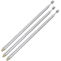 Teleskopiska antenner 3 x 43,5 cm längd 4 sektioner RC fjärrkontroller silver