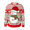 Miniatyrbild 1 av 2: Jul Xmas Män Dam Sweatshirt 3d Print Vinter Pullover Jumper Toppar B Style M