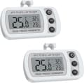 2-pack kylskåpstermometer, digital frys-/kyltermometer