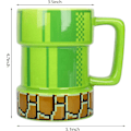 Miniatyrbillede 2 af 5: Keramisk Te & Kaffe Krus Samlerobjekt 425,2 ml (ca.) (Warp Pipe Krus) Børnefødselsdagsgave