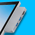 Miniatyrbillede 1 af 5: Til Surface Pro 8 Usb C Hub, 4k-kompatibel Adapter+2 Usb 3.0 Læser Sd/tf Kortlæser Adapter Til