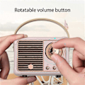 Miniatyrbild 2 av 5: HM11 2:a Gen Retro Bluetooth Högtalare Portabel Trådlös Högtalare Stöd U-Disk TF-kort AUX White