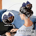 Pikkukuva 5 / 5: 4 kpl Deft Hair Bun Maker - Donitsi Hiushässäkkä Ranskalaiseen Kampaukseen (musta, khaki, vihreä, tummansininen, kangas)