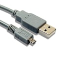 Pikkukuva 4 / 5: 1 m / 39 tuumaa USB 2.0 A - 8-nastainen B-kaapeli ferriitillä, yhteensopiva Nikon Coolpix P90 Q:n kanssa