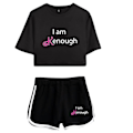 Pikkukuva 2 / 5: I Am Kenough Merch 2023 Uusi elokuva, kaksiosainen set , lyhythihainen, napapaita + shortsit Hauskat naisten setit syntymäpäivälahja style 1 M