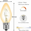 Pikkukuva 2 / 5: 4 kpl Vaihtolamppu E12 7w Lamput Sticky Dome Sticky Kirppuloukku Tappaja XH