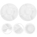 Miniatyrbilde 4 av 4: 2 stk. Appetittfat Keramiske Serveringsfat Serveringsskåler Matbrett Festfat Brett Snack Serveringsbrett