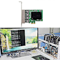 Miniatyrbillede 4 af 4: PCIe Netværkskort PCI-e X1 4 Ports Gigabit Ethernet Server Netværkskort Adapter til Love Fast Sea Sp-haoyi