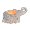 Miniatyrbild 1 av 4: Elefant Ljusstake Dekorativ Harts Hållbar Staty Ljusstake för Hem Bord Studierum Typ B