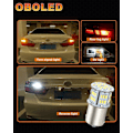Miniatyrbillede 5 af 5: 1156 P21W LED Pærer 54SMD BA15S 7506 1141 LED Pære til Blinklys Baklys Retning Bil Tågelygter Lampe 12V