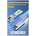 Miniatyrbilde 3 av 5: 2024 10G SFP+ Modul 10GbE Kobber SFP Moduler Optisk Port Gjør om til RJ45 Ethernet Port Gigabit 1000M Transceiver Modul-YuJia