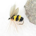 Miniatyrbillede 4 af 5: LOT 10 Skum Humlebi Nymfe Ørredfluer Fluefiskeri
