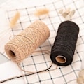 Pikkukuva 3 / 5: 2 kpl Luonnollista Juuttinarua, 100 metriä Narua DIY-taideaskarteluun, Puutarhanhoitoon, Lahjojen Paketointiin, Pakkausmateriaaleihin (Luonnonruskea)