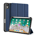Pikkukuva 1 / 5: DUX DUCIS Domo -sarjan automaattinen herätys/lepotila nahkainen kolmiosainen jalustallinen tablettikotelo kynätelineellä, yhteensopiva iPad mini (2024) / mini -laitteille Blue