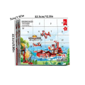 Miniatyrbild 1 av 5: Juladventskalender 2023 Flickor Julklappslåda 24 dagars nedräkningskalendrar Havsdjur Engineering Blocks Leksak för barn engineering