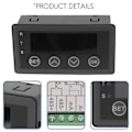 Miniatyrbild 5 av 5: Digital Display Meter 0-10v 0-20ma 2-10v 4-20ma Analog Ingång Display Tabell Digital Display Huvud Wit