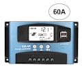 Pikkukuva 1 / 5: MPPT 60A Aurinkolataussäädin Kaksois-USB LCD-näyttö 12V 24V