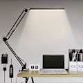 Miniatyrbilde 1 av 5: LED Skrivebordslampe, 14W Sammenleggbar Arkitektlampe med Klemme, 10 Lysstyrkenivåer X 3 Fargemoduser, Justerbar Skrivebordslampe