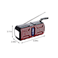 Miniatyrbillede 3 af 5: Solar Bluetooth lydlys udendørs lommelygte Bluetooth 5.1 radio multifunktions kort højttaler FM radio bærbar højttaler