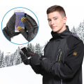 Pikkukuva 3 / 4: Evago USB Charging Winter Älykäs lämpötilan säätely Lämmityshanskat, joissa käsin takaosan lämmitys kosketusnäytön käsineet XL