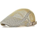 Miniatyrbild 1 av 5: Herr Andningsbar Mesh Sommarhatt Justerbar Newsboy Basker Ivy Flat Cap