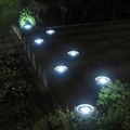 Pikkukuva 5 / 5: Aurinkokennovalaisin ulkokäyttöön, 4 kpl 3 Led Spot Aurinkopuutarhavalot, Vedenpitävä Ip65, Koristeellinen nurmikkolamppu polulle Terassipuutarhan ajotielle (pyöreä, kylmä valkoinen)
