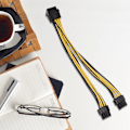 Pikkukuva 4 / 5: Pcie 8 Pin - 2 X 8 Pin (6+2) Pci -sovitinvirtajohto Pcie Y -jakajajohdon jatkojohto 8 tuumaa (4