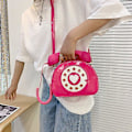 Miniatyrbillede 4 af 5: Dame/piger Creative Spoof Small Bag Personality Simulation Mobile Phone Messenger Bag yellow