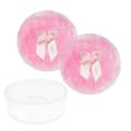 2 kpl 10,5 cm Suuri Pehmeä Puuterivippa Vaaleanpunainen Kasvovippa