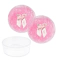 Miniatyrbillede 1 af 5: 2-pak 10,5 cm Stor Fluffy Pudderkvast Blød Pudderkvast Pink Ansigtskvast