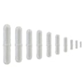 Miniatyrbilde 1 av 5: 10 stk PTFE Magnetisk Røreren Mixer Rør Stang Spinbar Rør for Lab Bruk Hvit Farge