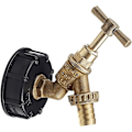 Miniatyrbilde 2 av 4: MYAMIA Vanntankadapter 1/2 Tomme S60X6 IBC Kranuttak Erstatningsventil Kobling for Hagevannkobling