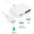 Pikkukuva 2 / 4: HDMI-sovitin, HDMI-sovitin iPhonelle 1080p Lightning Digital AV -sovitin, HDMI Sync Screen HDMI -liitin iPhonelle ja iPadille, paras lahja