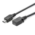 Micro USB Hun Til Mini USB Han Adapter Oplader Konverter Kabel 13cm