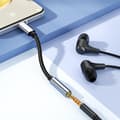 Miniatyrbillede 2 af 5: USB Type C til 3,5 mm hun hovedtelefon jack adapter 15 cm længde adapterkabler