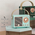 Miniatyrbild 2 av 5: HM11 2:a Gen Retro Bluetooth Högtalare Portabel Trådlös Högtalare Stöd U-disk TF-kort AUX Blue