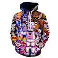 Pikkukuva 1 / 2: Lapset Pojat Tytöt Viisi yötä Freddy's-hupparissa 3D- printed huppari Casual neulepuserot color 6 120