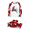 Pikkukuva 1 / 2: Hyvää joulua Perheen ruudullinen print Pyjamas Lounge Wear Men M