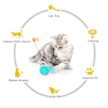 Miniatyrbild 4 av 5: Cat Feather Ball Tumbler Balans Pet Leksaker Teaser Chasing Roller With Catnip Kitten Interactive Toy