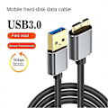Pikkukuva 2 / 5: Ulkoinen kiintolevyn kaapeli USB Micro-B HDD-kaapeli Micro-B datakaapeli SSD Sata -kaapeli kiintolevylle Micro-B USB3.0, 0,5M Edition d